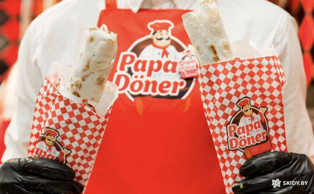 Скидка 30% на первый заказ в Papa Doner, шаурма по очень выгодной цене