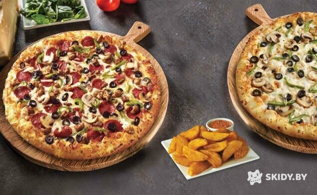 -35% на 1 пиццу любого размера по промокоду в сети пиццерий DOMINOS