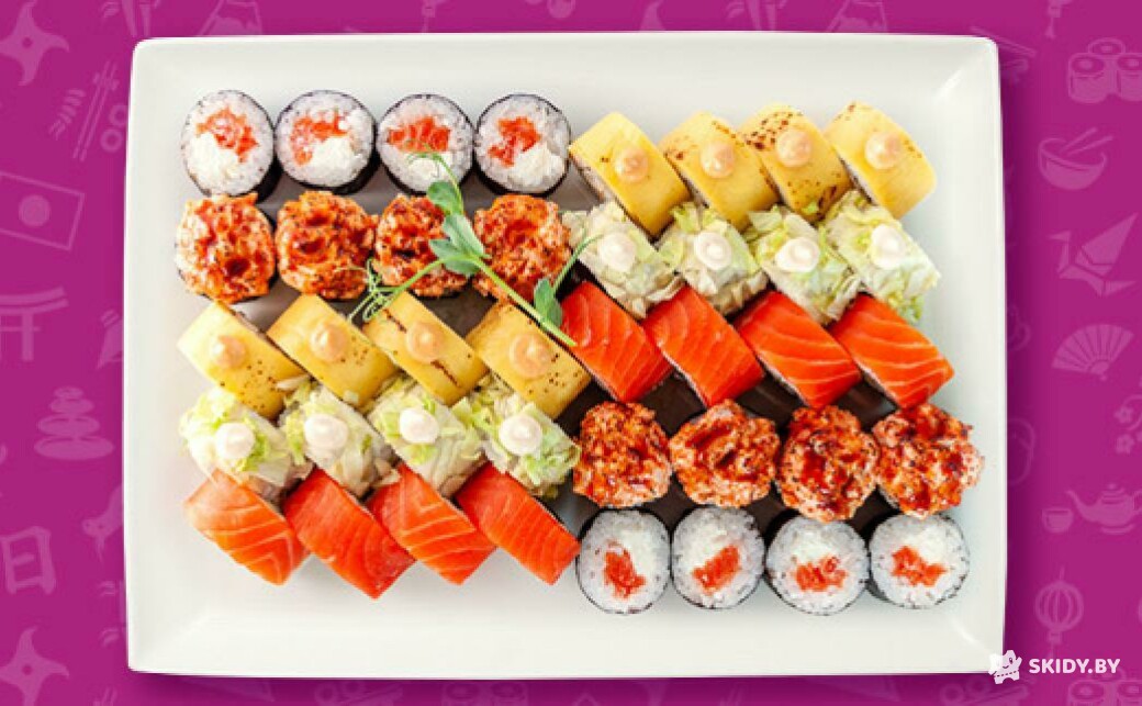 Скидка 20% на суши, сеты, wok, супы, горячее и салаты в Fusion Sushi
