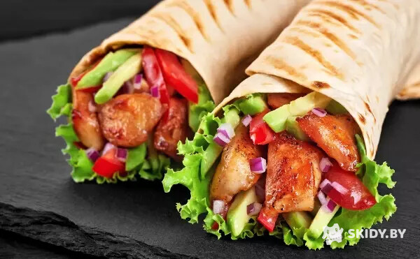 Одноразовая скидка 15% на шаурму, закуски, напитки через приложение Papa Doner