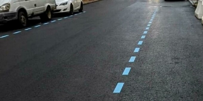 В Минске скоро появится синяя разметка