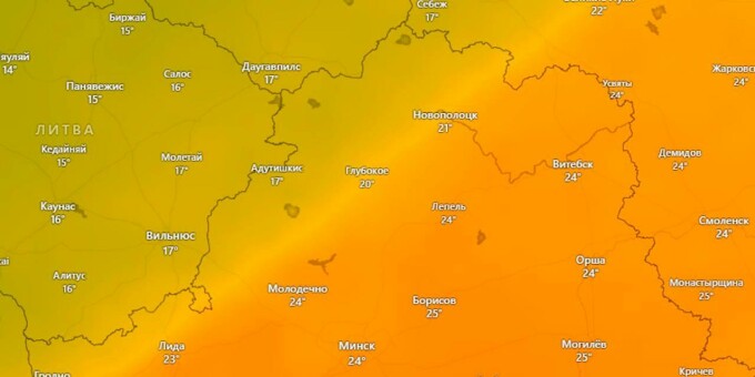 Минск готовится к жаркой погоде до +26, достать шорты